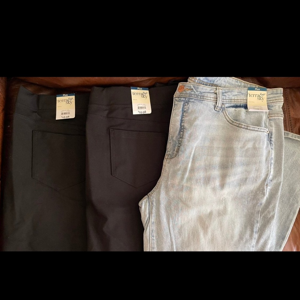 Bundle women plus size pants